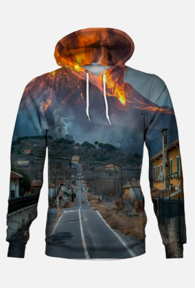 Bluza z Kapturem - Volcano Etna (10)