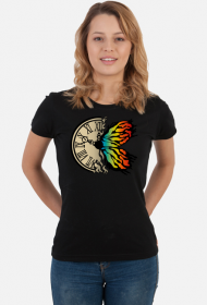 Koszulka z Zegarem i Motylem