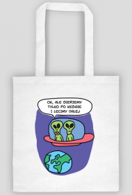 Torba na zakupy UFO kosmici ufoludki kosmos