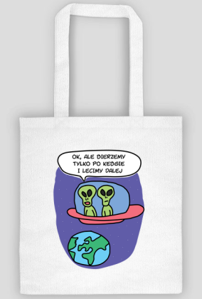 Torba na zakupy UFO kosmici ufoludki kosmos