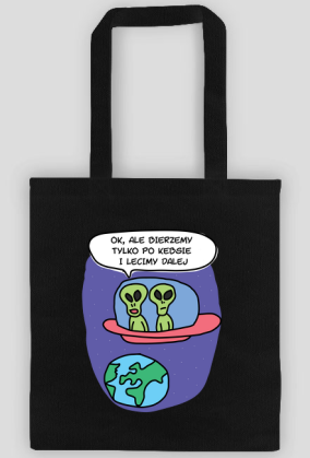 Torba na zakupy UFO kosmici ufoludki kosmos