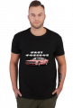 Fast furious t-shirt retro różowy samochód wersja ciemna