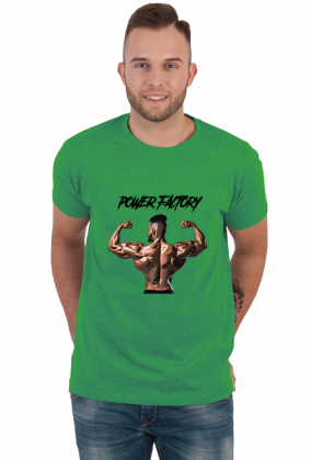 Power factory t-shirt jasny