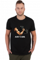 Just curl t-shirt ciemny