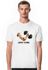 Just curl t-shirt jasny