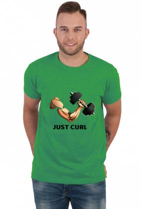 Just curl t-shirt jasny