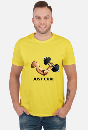 Just curl t-shirt jasny