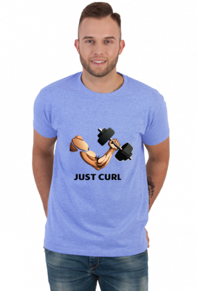Just curl t-shirt jasny