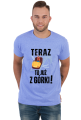 Teraz to już z górki | śmieszna koszulka męska urodziny imieniny