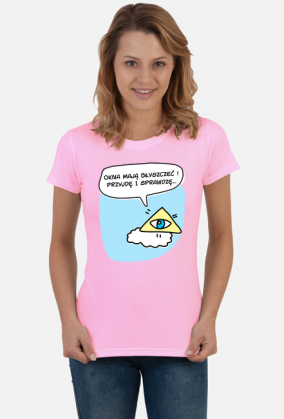 Okna mają błyszczeć - koszulka t-shirt damska