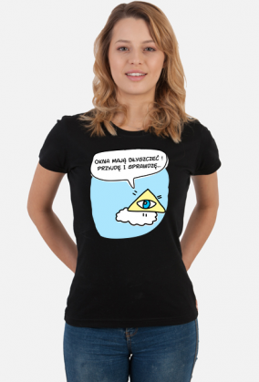 Okna mają błyszczeć - koszulka t-shirt damska