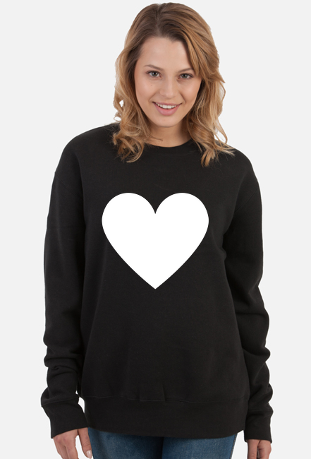 Bluza z Białym Sercem (różne kolory)