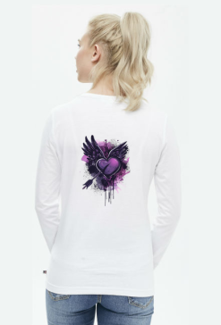 Damska Koszulka z Długim Rękawem - Breathing Heart (7)