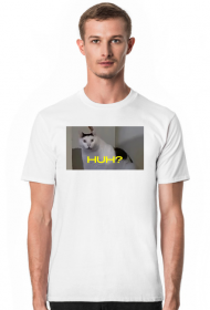 Huh cat meme t-shirt yellow