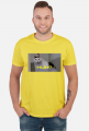 Huh cat meme t-shirt yellow