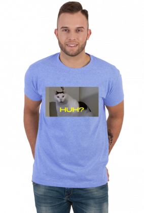 Huh cat meme t-shirt yellow