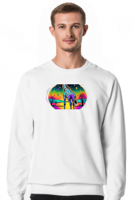 Bluza bez kaptura Żyra w magicznym ogrodzie