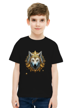 Biały wilk - t-shirt chłopięcy