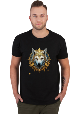 Biały wilk - t-shirt męski