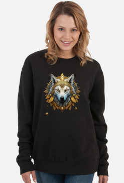 Biały wilk - bluza damska