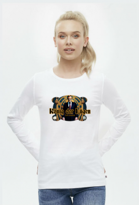 Tusk König der Lügen (Król Kłamstw) Longsleeve DAMSKI biały