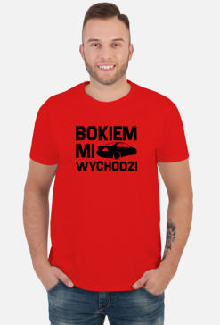 E46 - Bokiem Mi Wychodzi (koszulka męska) cg