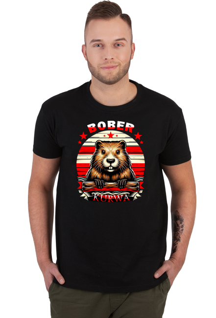 Koszulka T-shirt Bober Męska