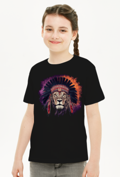 Lew - t-shirt dziewczęcy