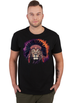 Lew - t-shirt męski