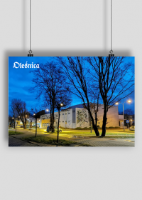 Plakat poziomy A2 Olesnica MOKiS Miejski Osrodek Kultury i Sztuki w Olesnicy
