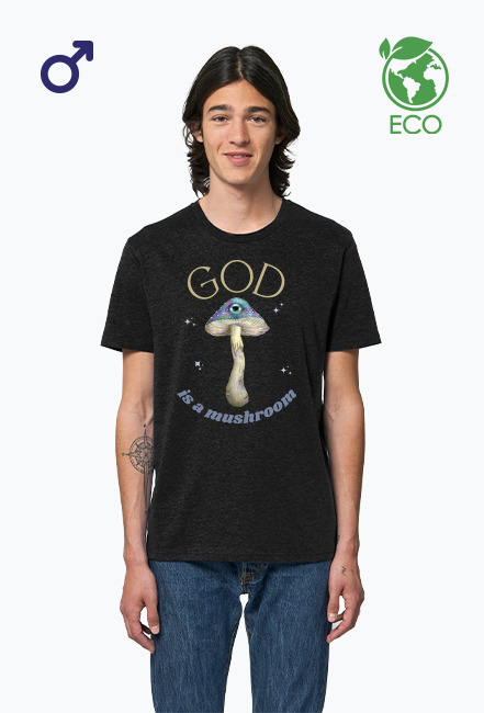 God is a mushroom koszulka ekologiczna