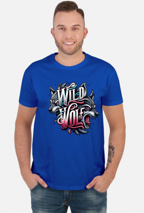 T-shirt Męski ‘Wild Wolf’