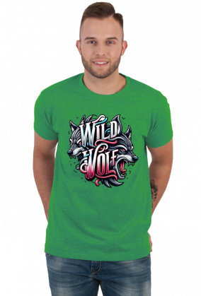 T-shirt Męski ‘Wild Wolf’
