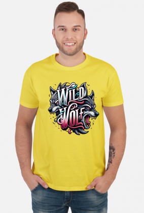 T-shirt Męski ‘Wild Wolf’