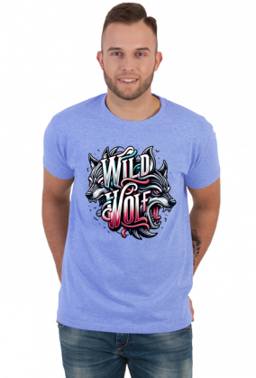 T-shirt Męski ‘Wild Wolf’