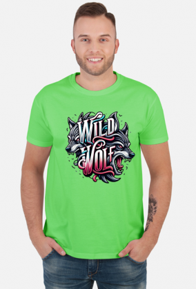 T-shirt Męski ‘Wild Wolf’
