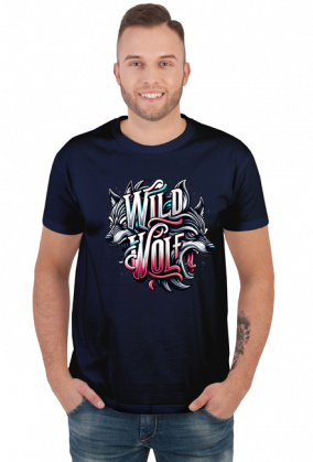 T-shirt Męski ‘Wild Wolf’