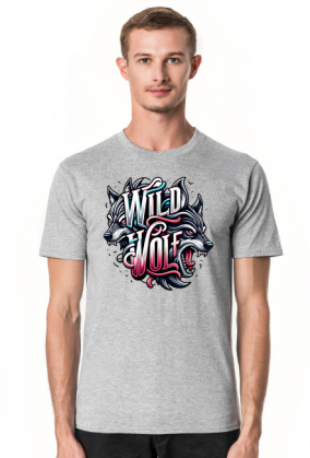 T-shirt Męski ‘Wild Wolf’