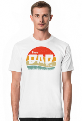 Dzień Ojca. Best Dad Ever. Vintage, retro