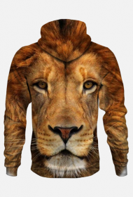 Bluza z kapturem z lwem