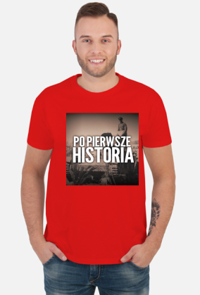 Koszulka  męska - logo Po pierwsze historia