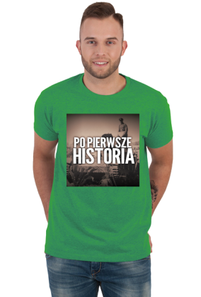 Koszulka  męska - logo Po pierwsze historia