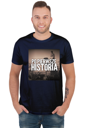 Koszulka  męska - logo Po pierwsze historia