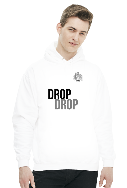 Bluza z napisami "DROP"