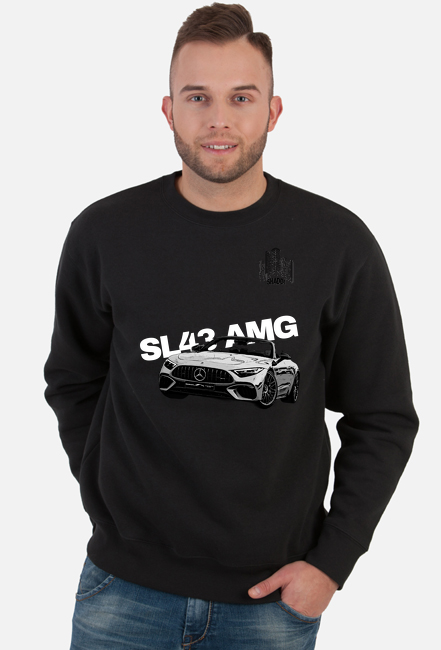 Bluza bez kaptura z napisem "SL43 AMG"