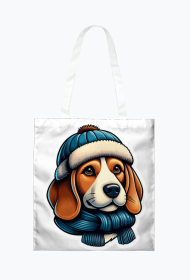 Misza, beagle na zimę