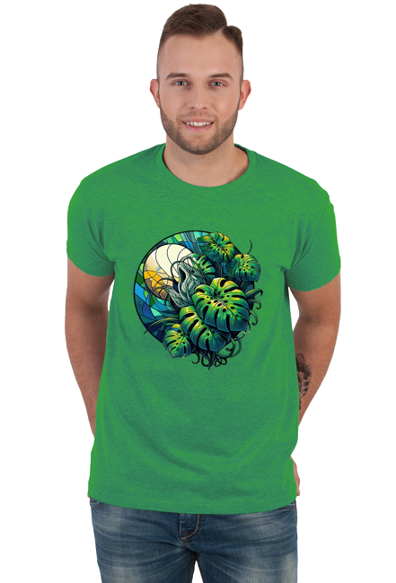Koszulka męska"Tropical monstera"