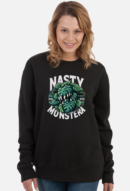 Bluza damska klasyczna "Nasty Monstera"