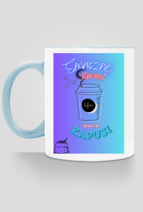 Kubek Smacznej kawusi 2w1