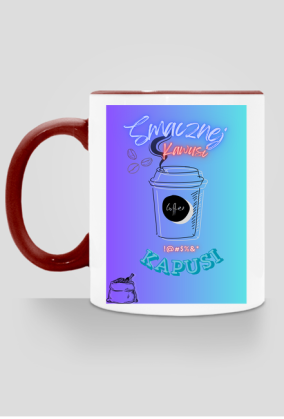 Kubek Smacznej kawusi 2w1
